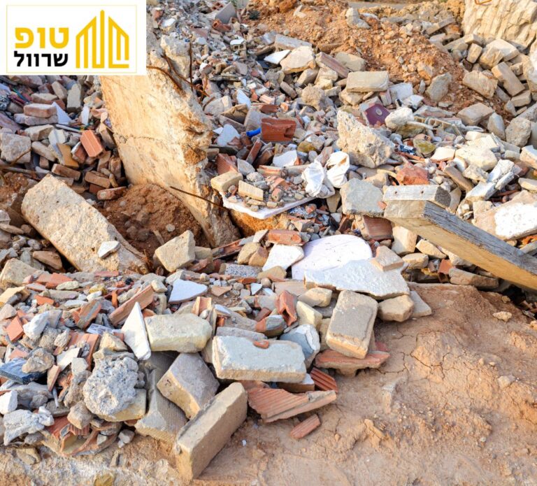 שרוולים לפינוי פסולת בניין בתל אביב