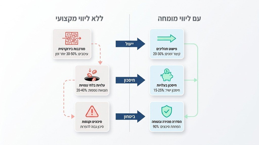 פגישת ייעוץ מקצועית לתכנון פיננסי ורגולטורי של פרויקט בנייה