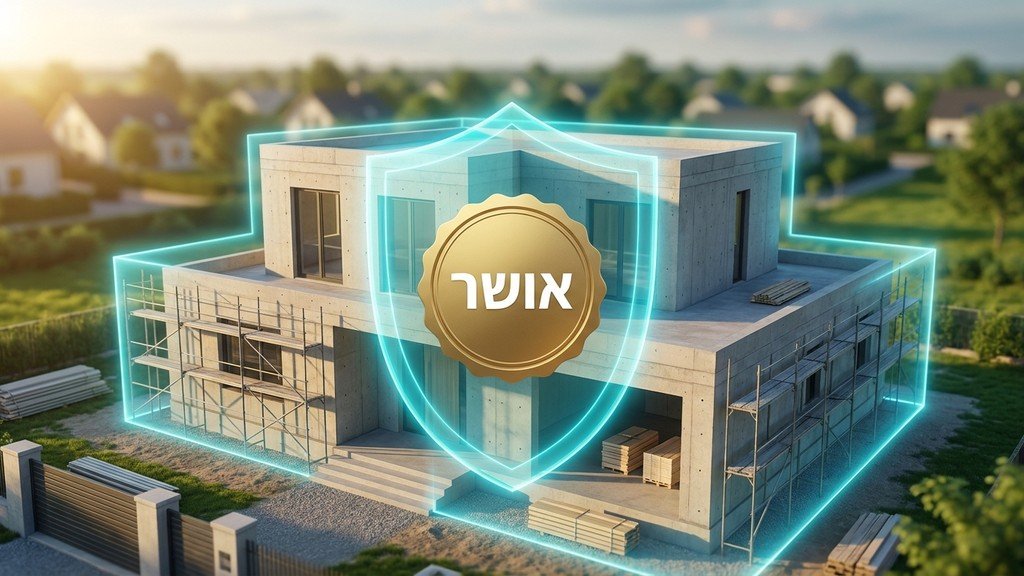 בית פרטי עם סמל של אישור חוקי